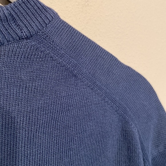 B.Draddy BD Crew Sweater Italian made long sleeve garment dyed in Regal size L - Picture 8 of 10